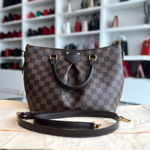 Kovancy Sac à main Damier Sienna MM 2WAY Toile Damier Marron