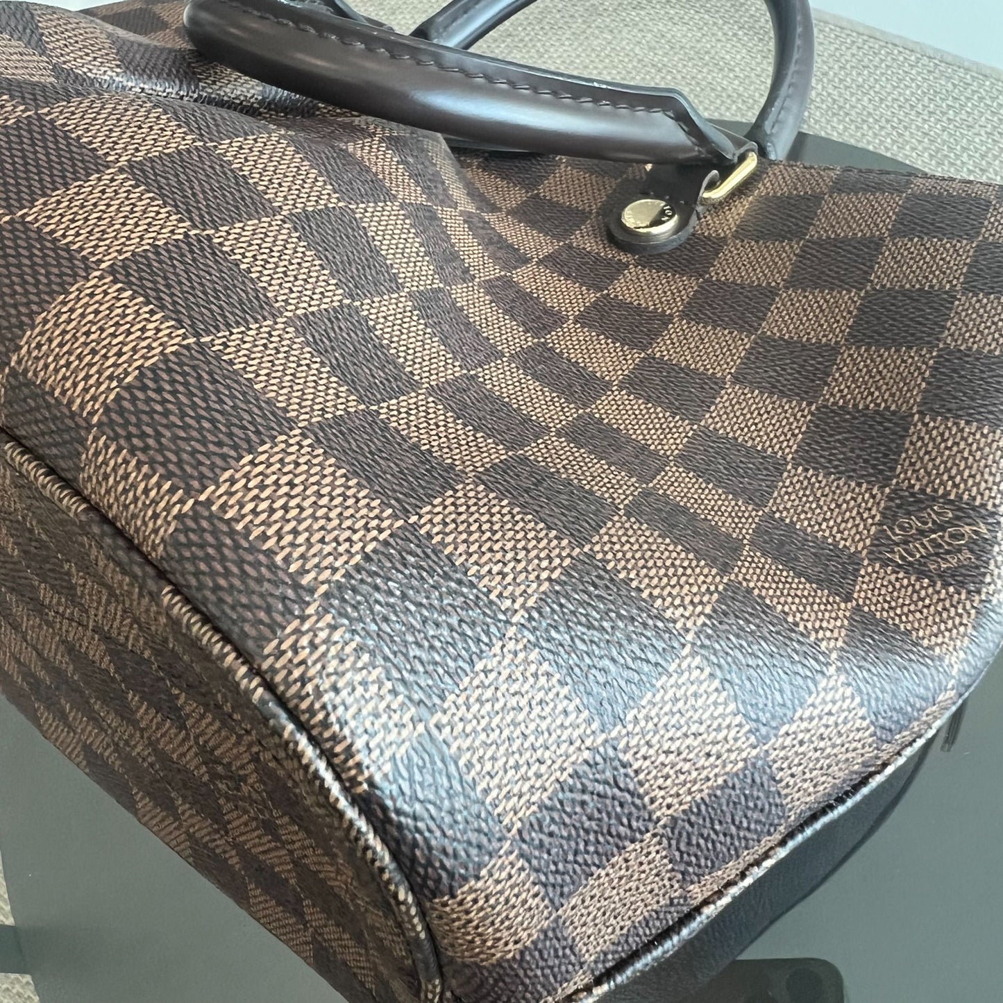 Kovancy Sac à main Damier Sienna MM 2WAY Toile Damier Marron