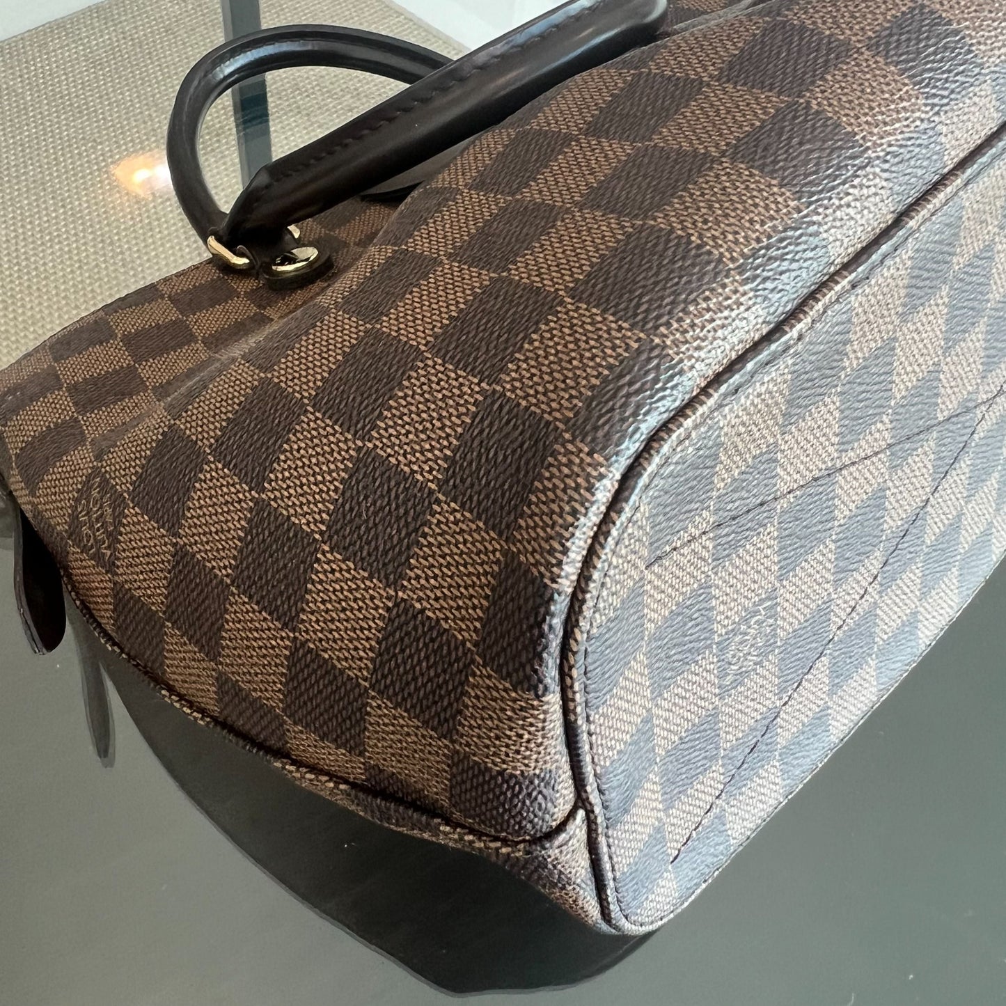 Kovancy Sac à main Damier Sienna MM 2WAY Toile Damier Marron