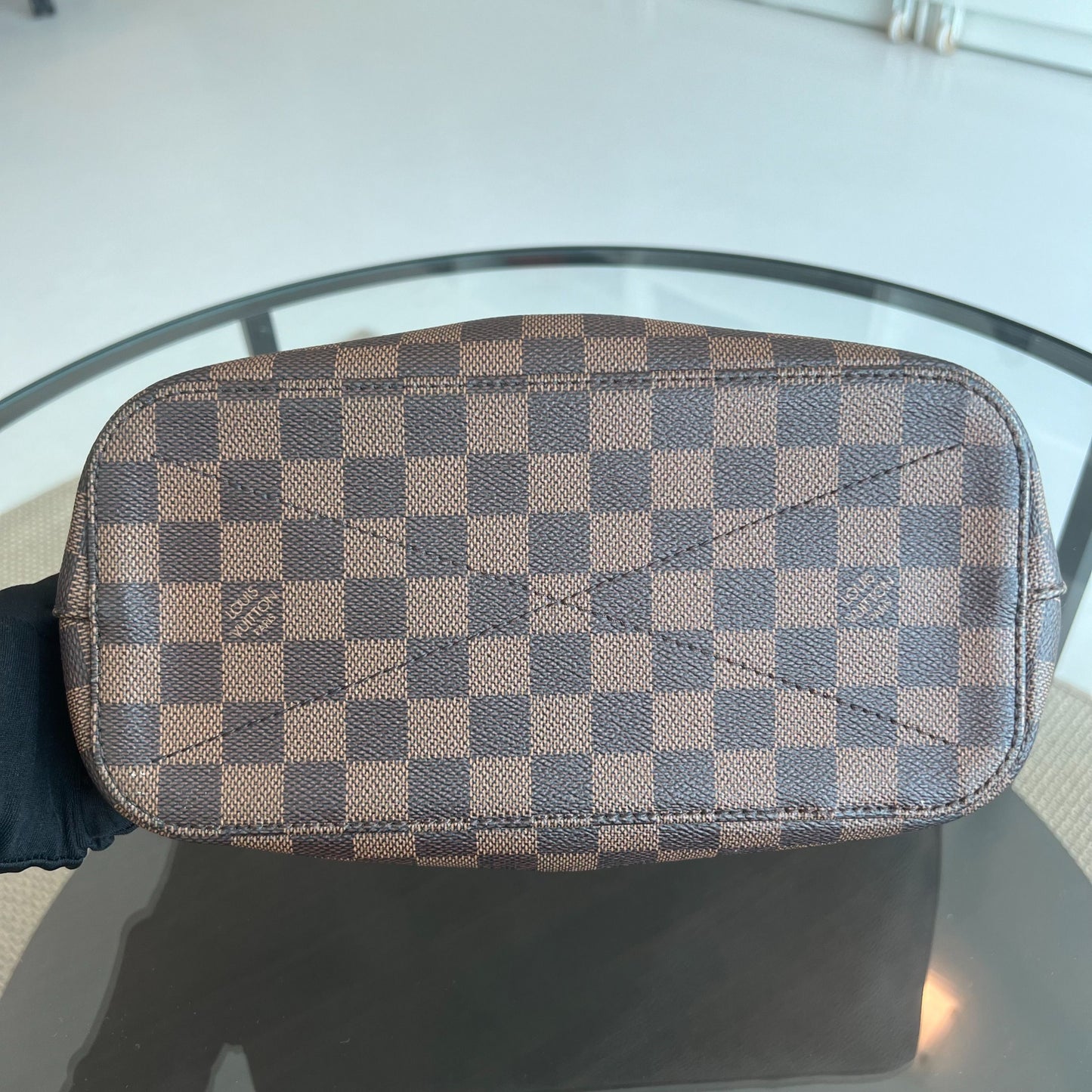 Kovancy Sac à main Damier Sienna MM 2WAY Toile Damier Marron