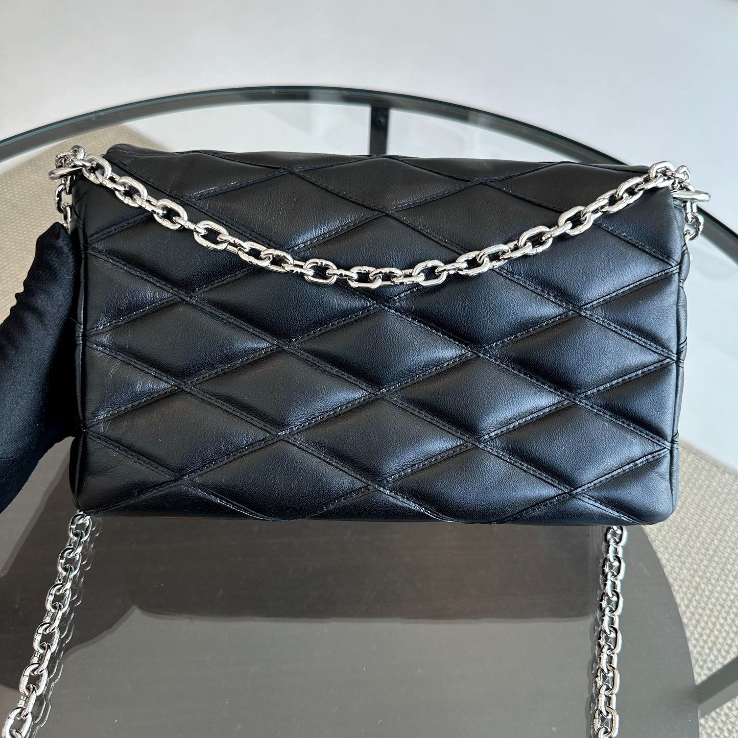 Kovancy Sac à bandoulière Malletage Twist Go-14 MM SHW noir