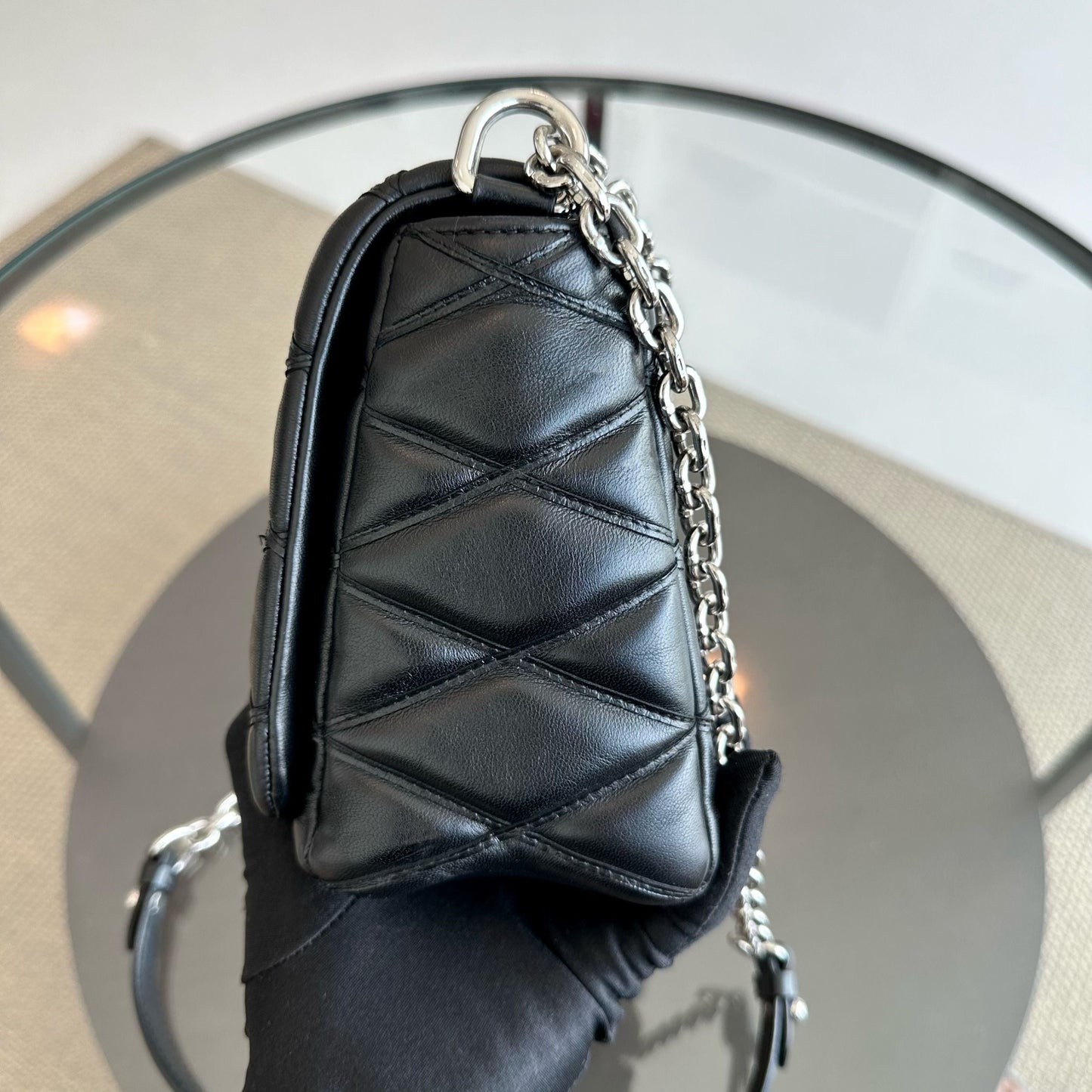 Kovancy Sac à bandoulière Malletage Twist Go-14 MM SHW noir