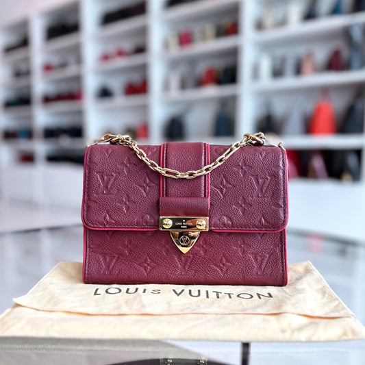 Kovancy Saint Sulpice Empriente Raisin Monogram Rouge GHW