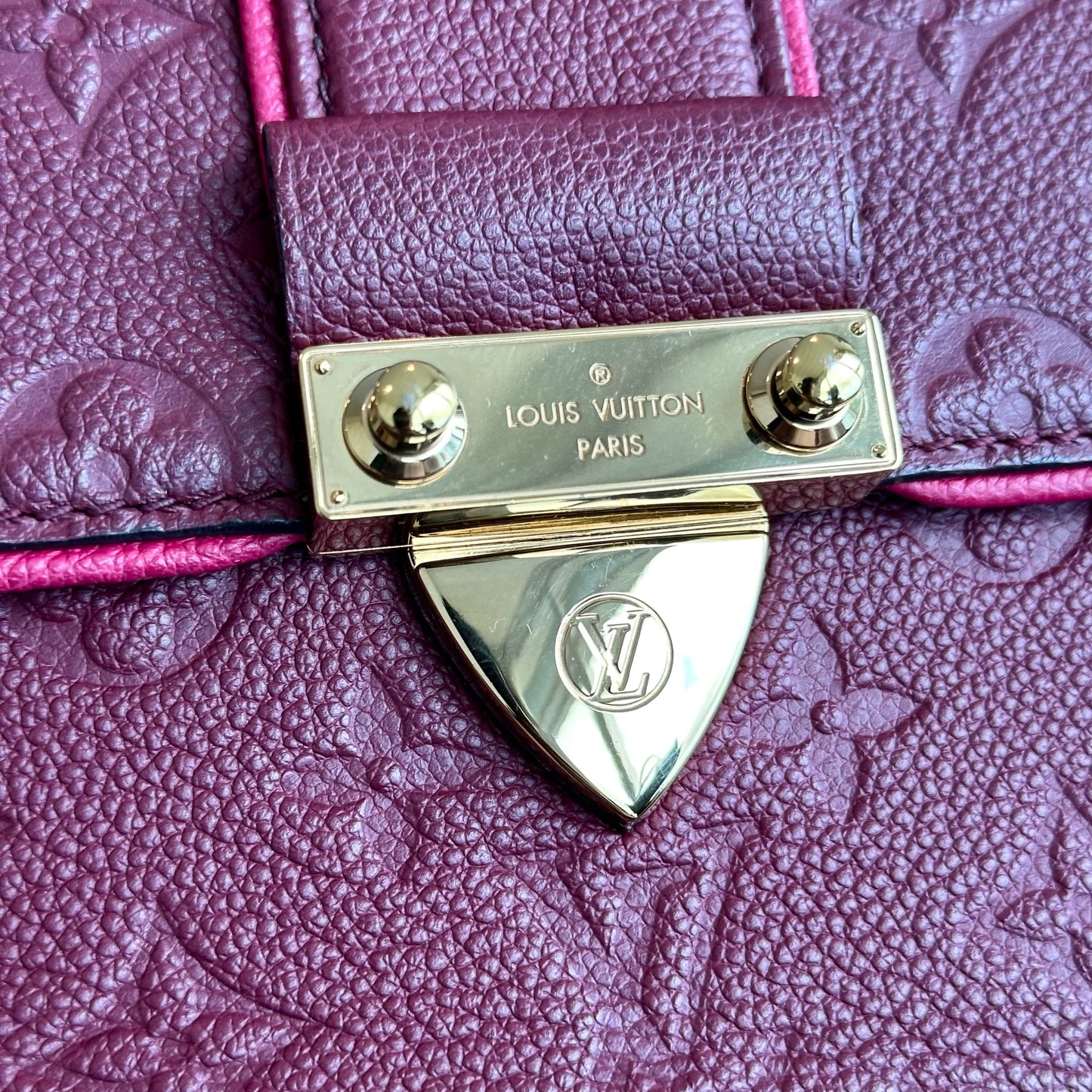 Kovancy Saint Sulpice Empriente Raisin Monogram Rouge GHW