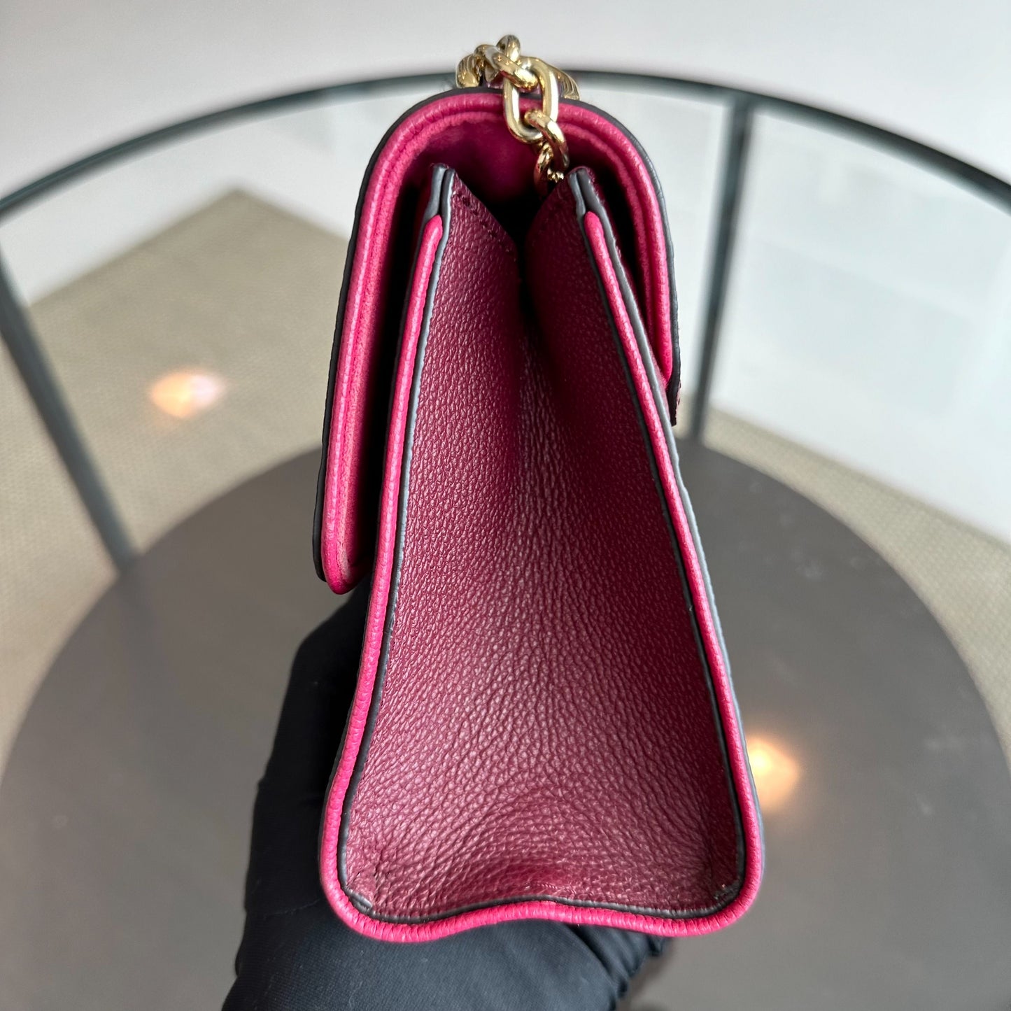 Kovancy Saint Sulpice Empriente Raisin Monogram Rouge GHW