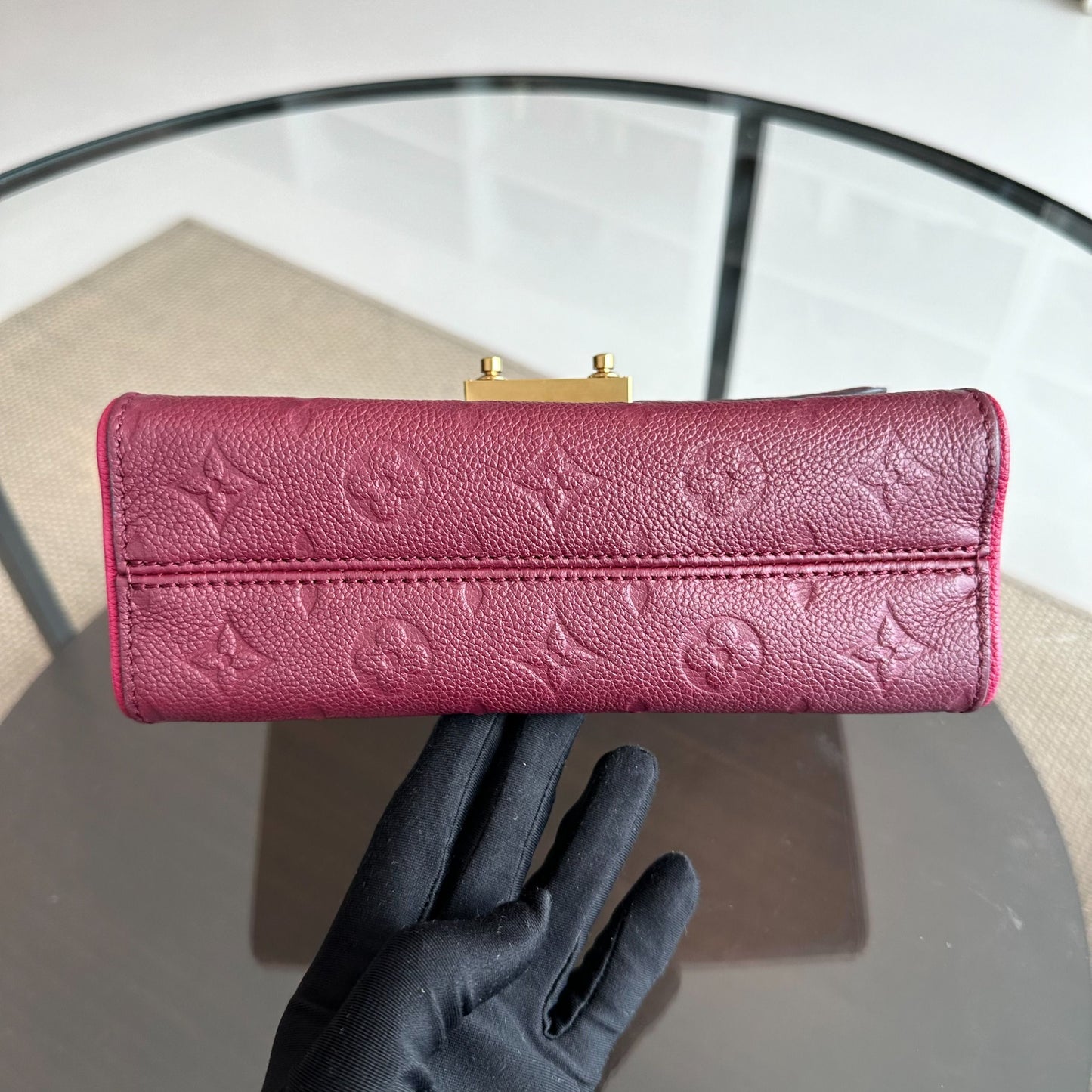 Kovancy Saint Sulpice Empriente Raisin Monogram Rouge GHW