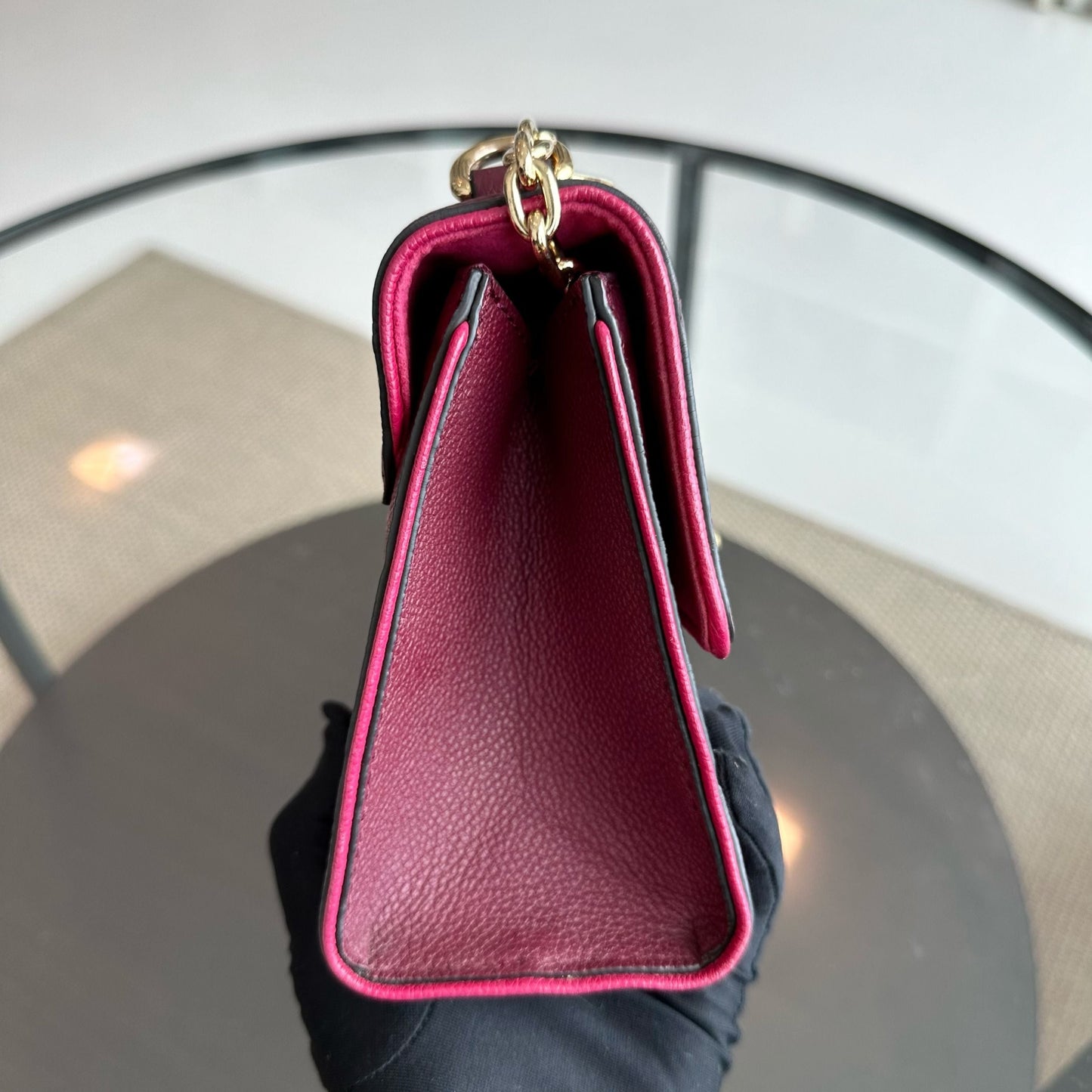 Kovancy Saint Sulpice Empriente Raisin Monogram Rouge GHW
