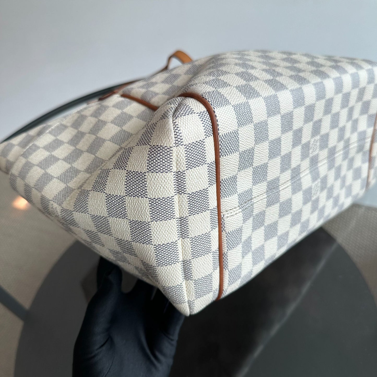 Kovancy Sac à bandoulière Totally Damier Azure MM