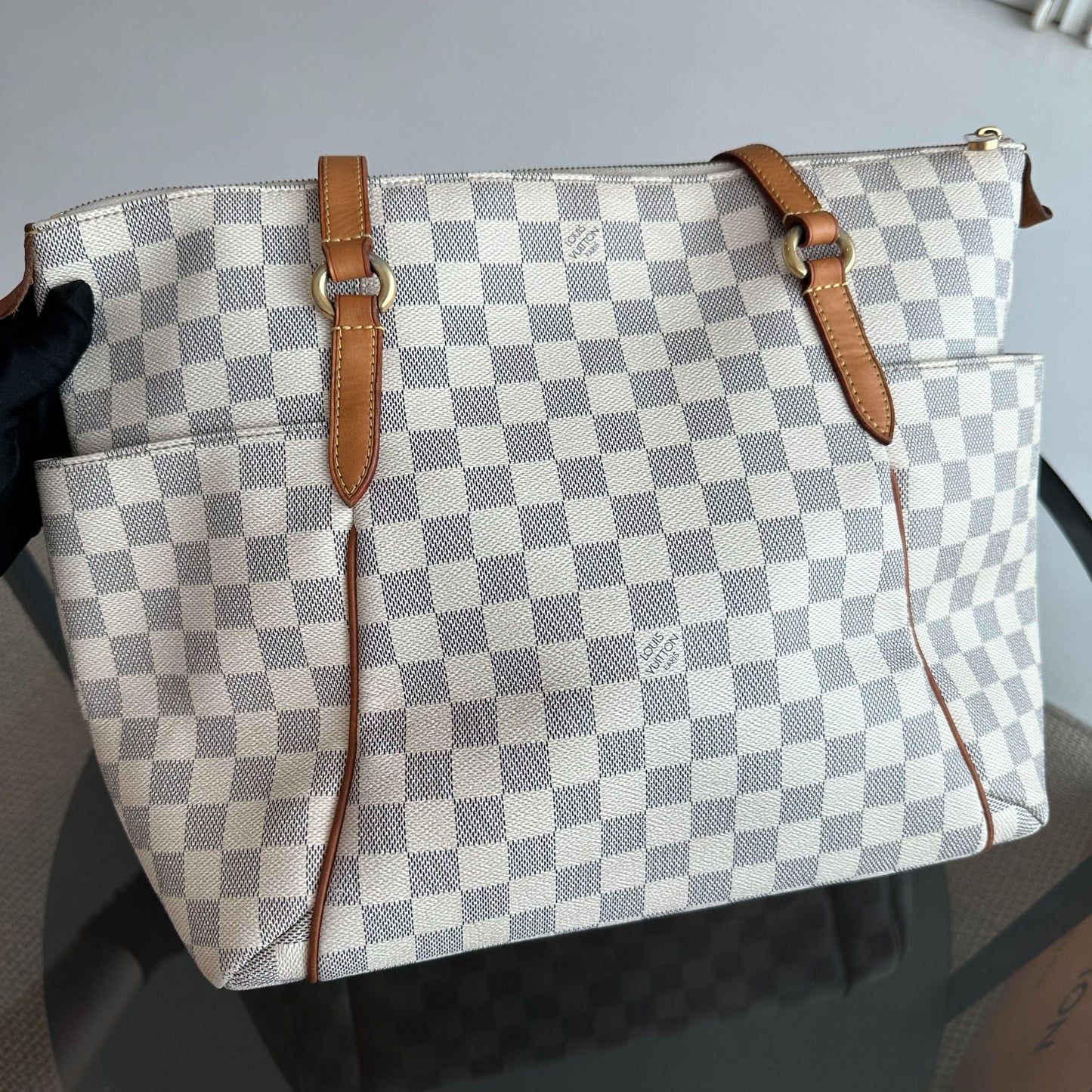 Kovancy Sac à bandoulière Totally Damier Azure MM
