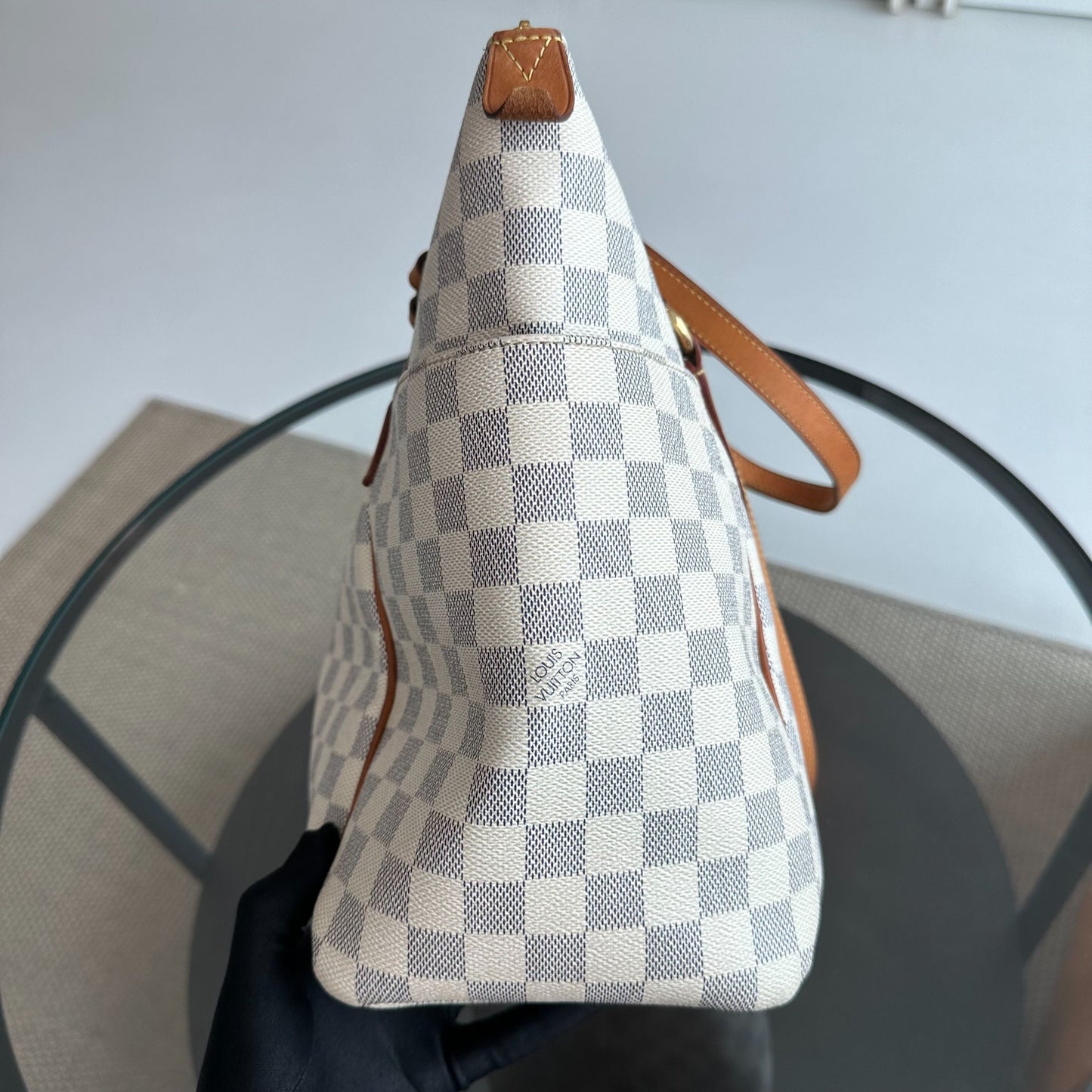 Kovancy Sac à bandoulière Totally Damier Azure MM