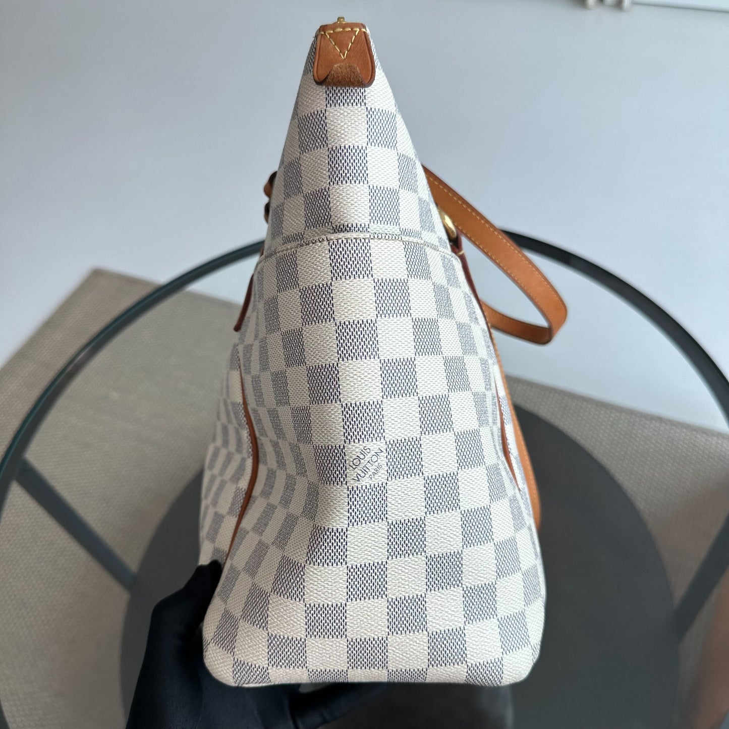 Kovancy Sac à bandoulière Totally Damier Azure MM