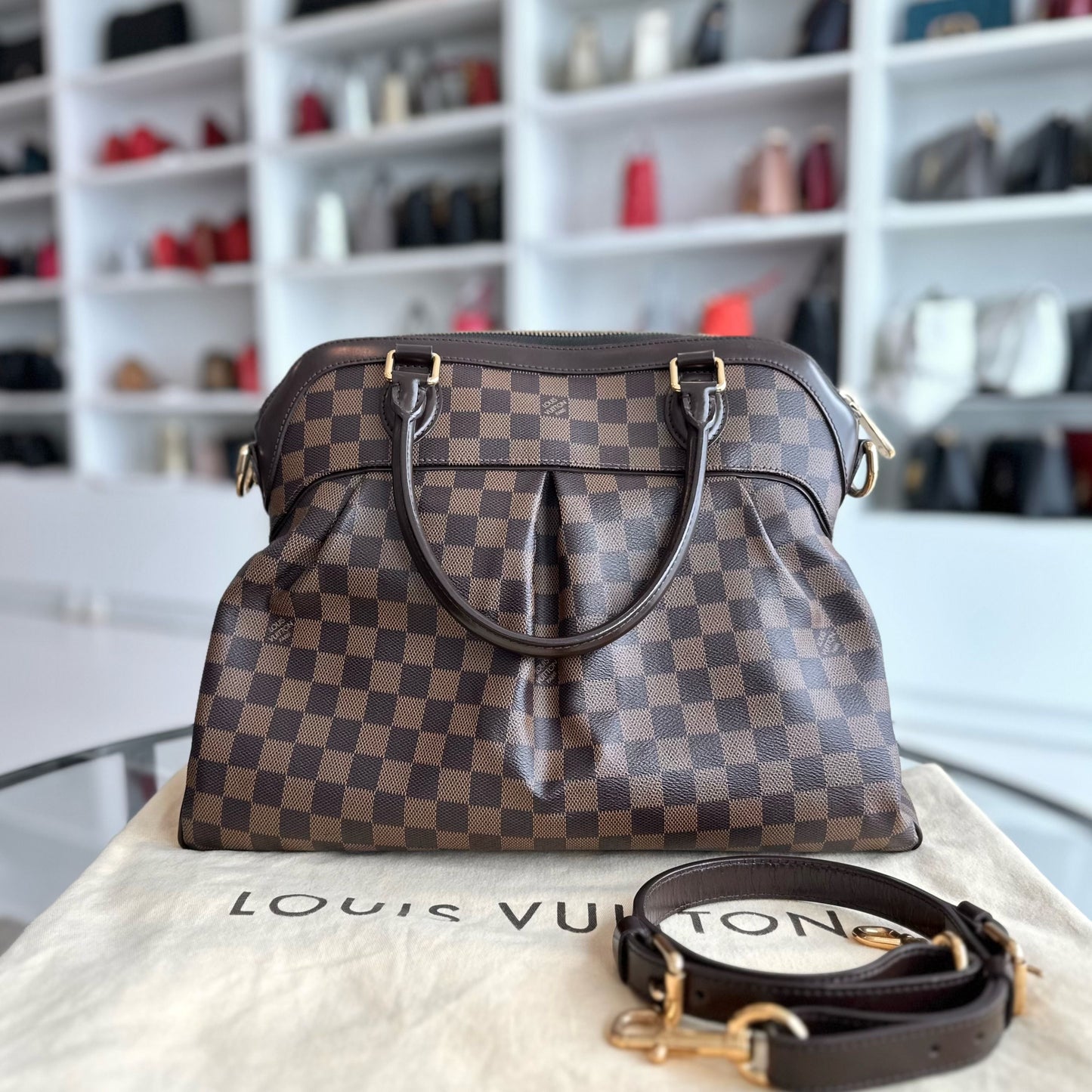 Kovancy Trevi GM Damier Ebene Sac à bandoulière