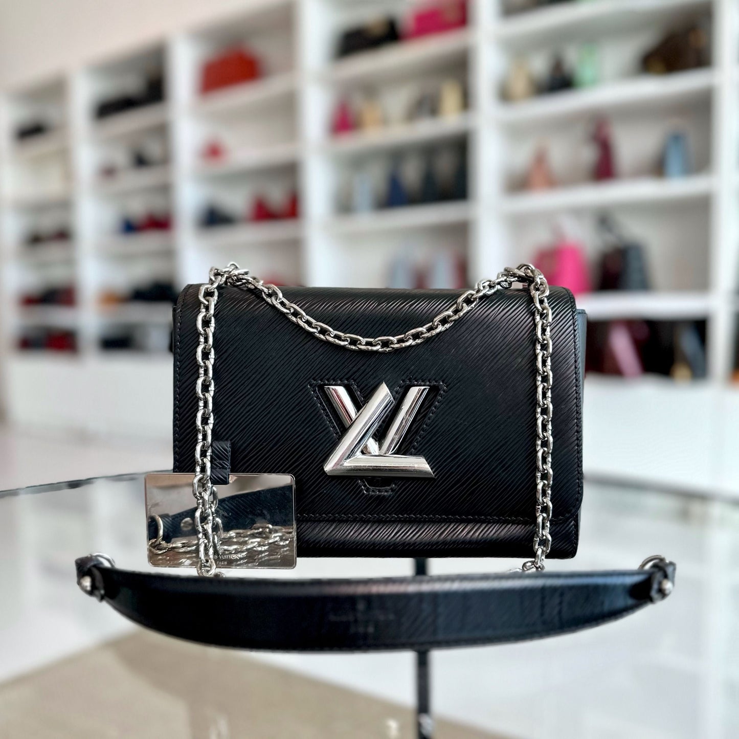 Kovancy Twist MM Cuir EPI Noir SHW