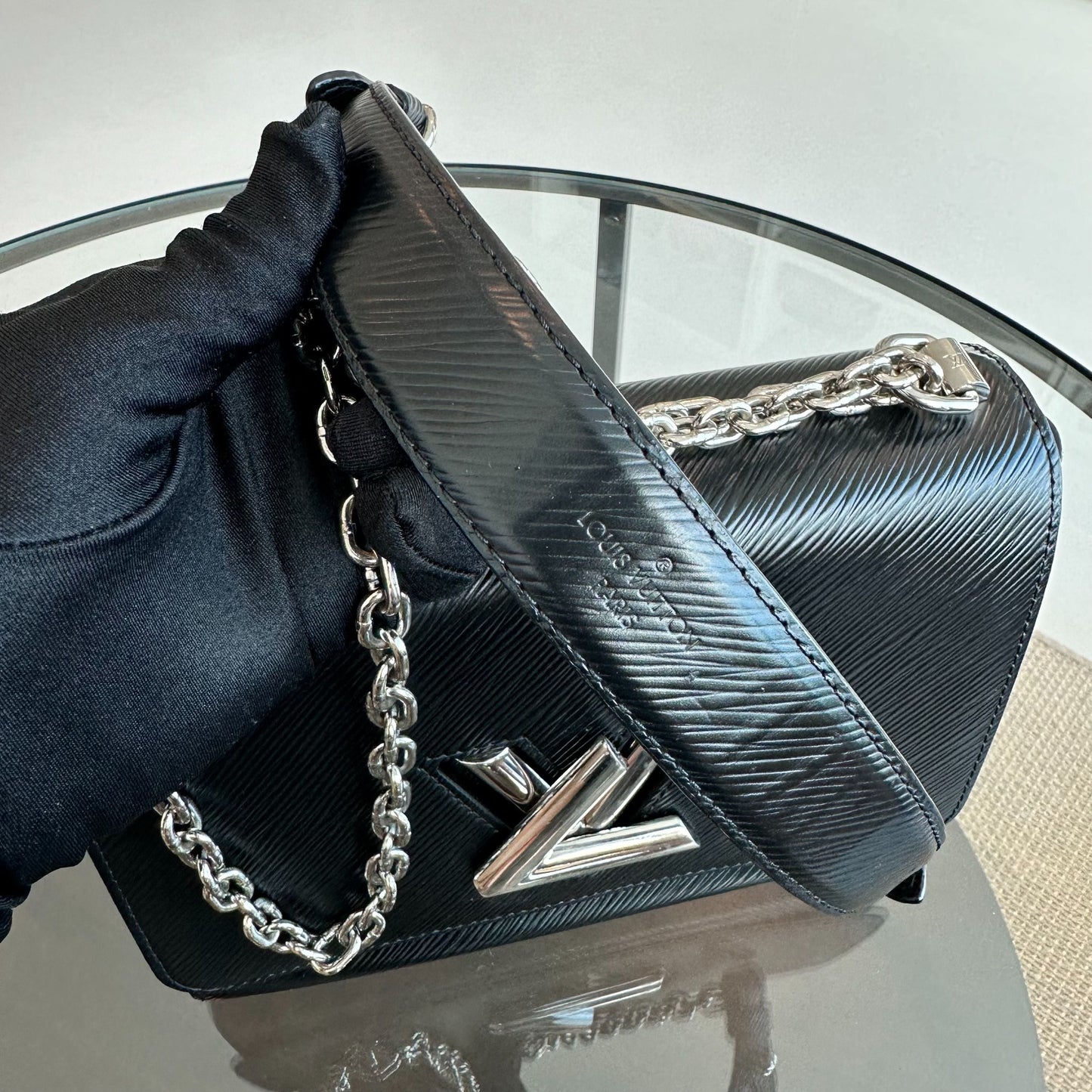 Kovancy Twist MM Cuir EPI Noir SHW