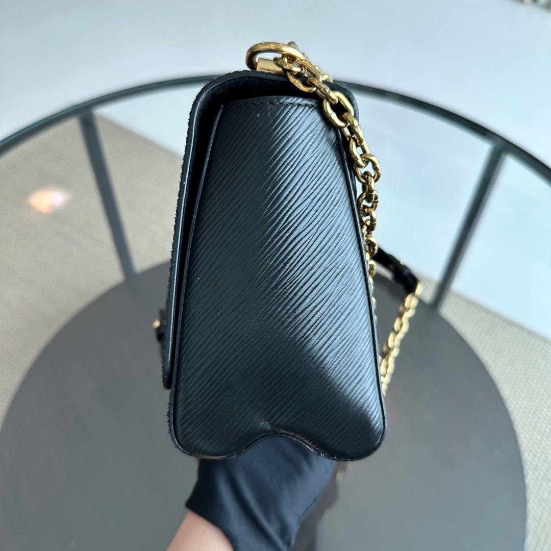Kovancy Twist MM EPI Cuir Noir Noir GHW