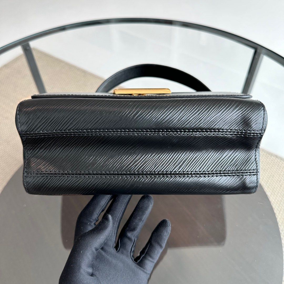 Kovancy Twist MM EPI Cuir Noir Noir GHW