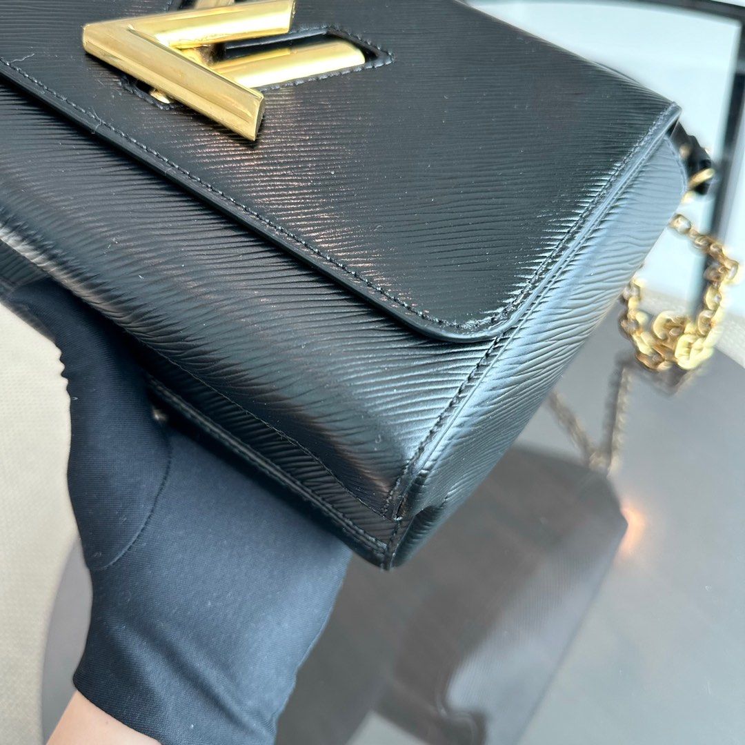 Kovancy Twist MM EPI Cuir Noir Noir GHW