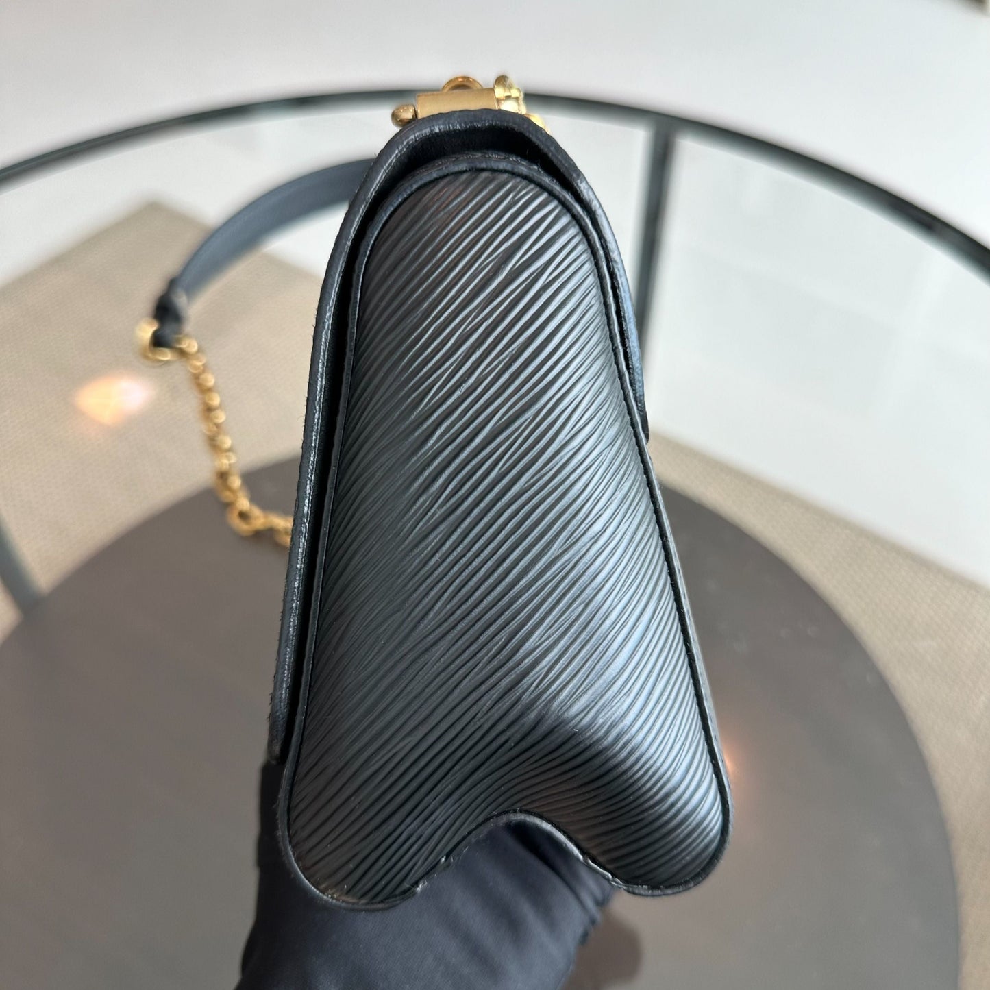 Kovancy Twist PM EPI Cuir Noir Noir GHW