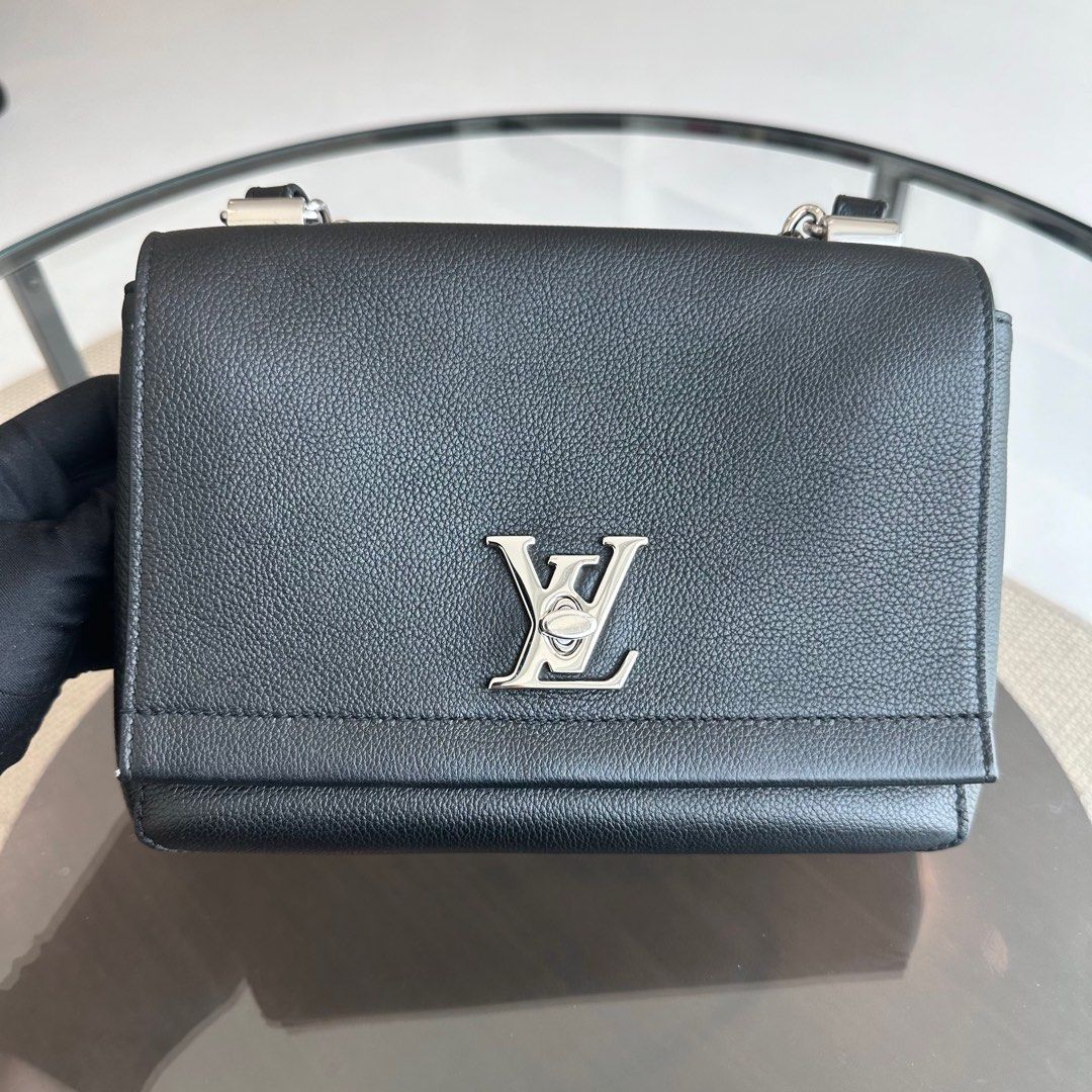 Kovancy Sac bandoulière en cuir de veau Lockme II noir SHW