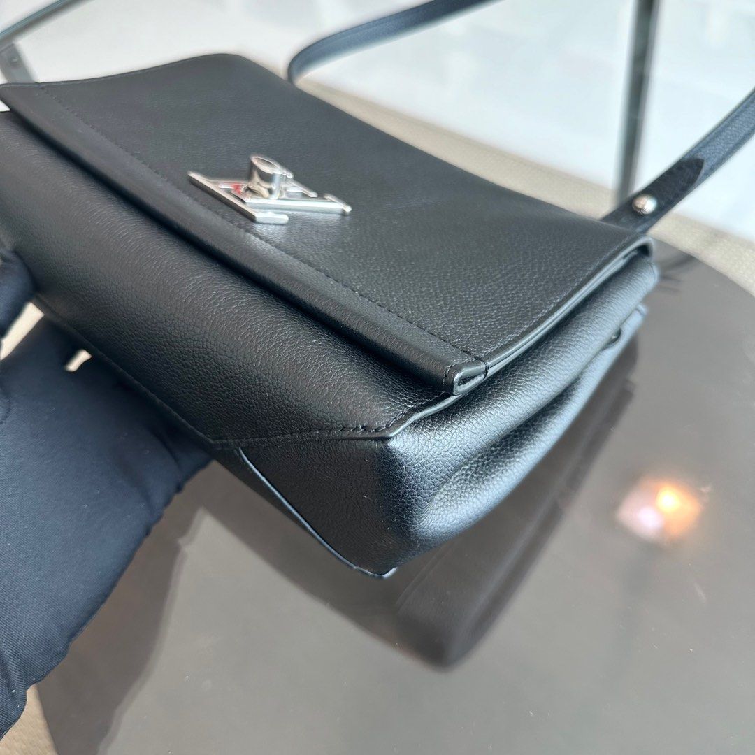 Kovancy Sac bandoulière en cuir de veau Lockme II noir SHW
