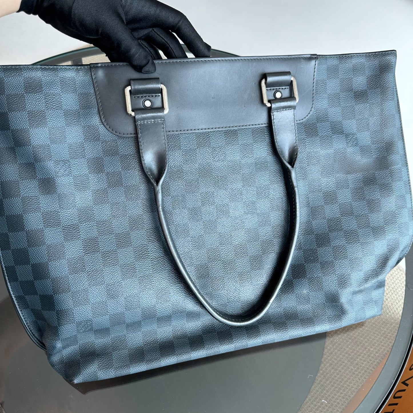 Kovancy Cabas Voyage Damier Sac fourre-tout à bandoulière