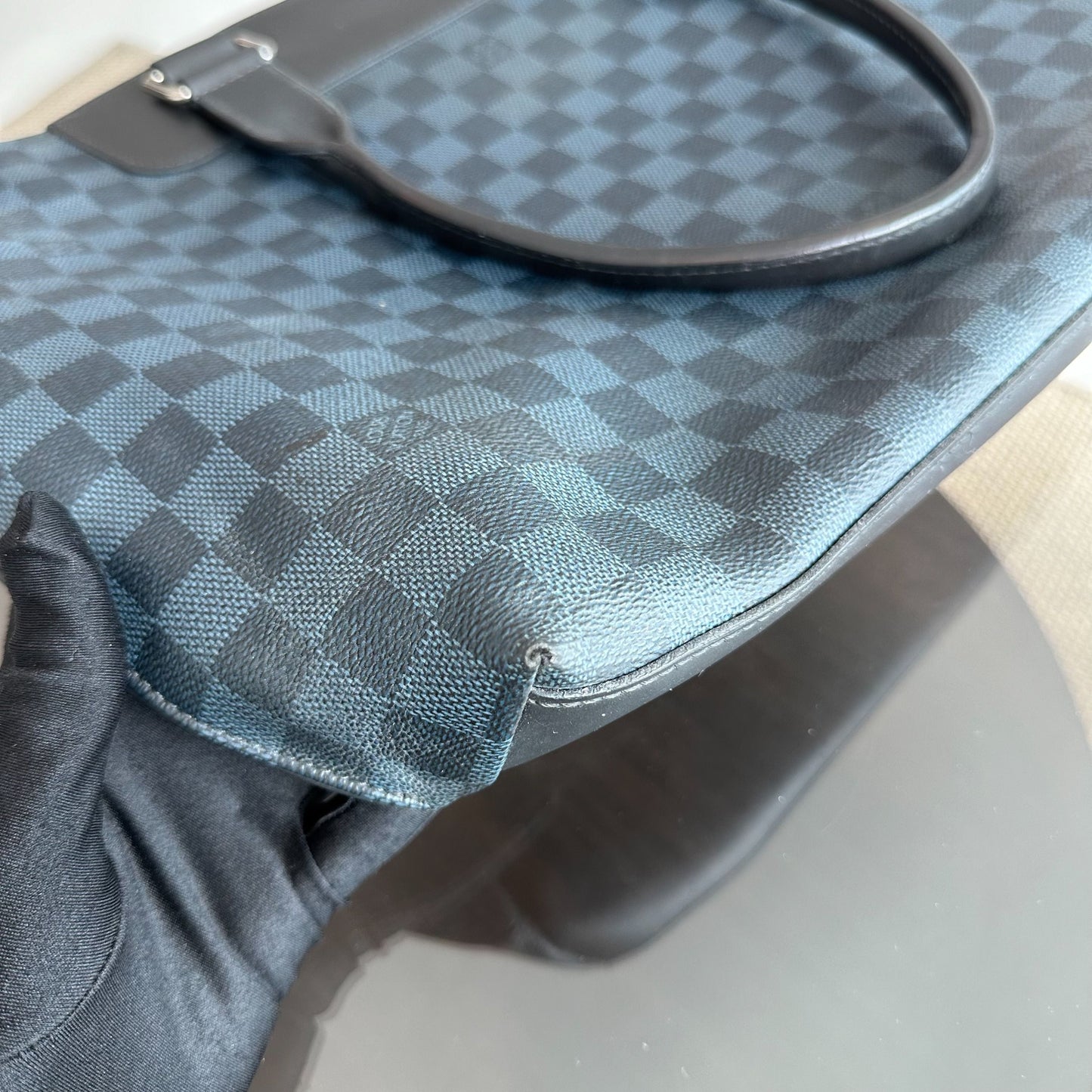 Kovancy Cabas Voyage Damier Sac fourre-tout à bandoulière