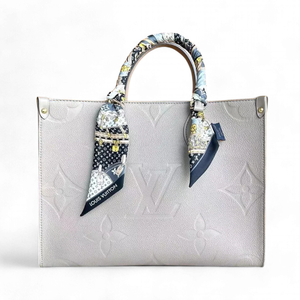 Kovancy OnTheGo MM On The Go Monogram Empreinte Tourterelle Gris