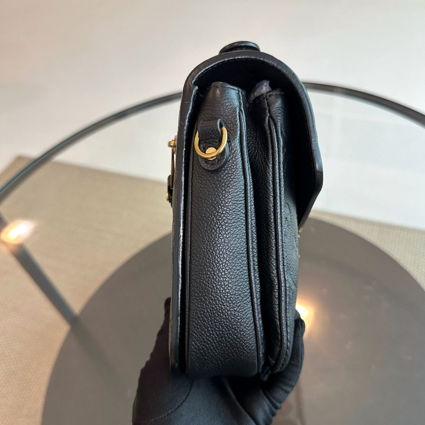 Kovancy Pochette Metis MM Nior Monogram Empreinte Cuir Noir