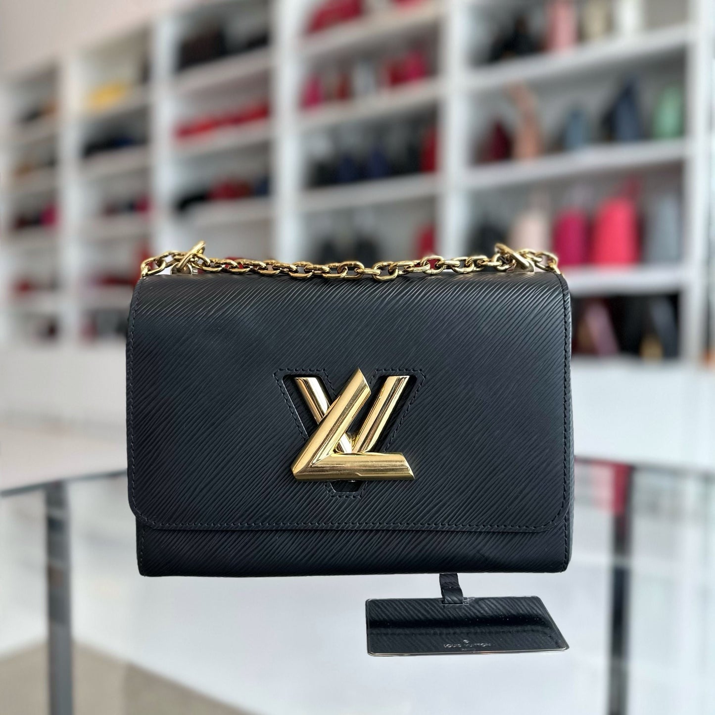 Kovancy Twist MM EPI Cuir Noir GHW