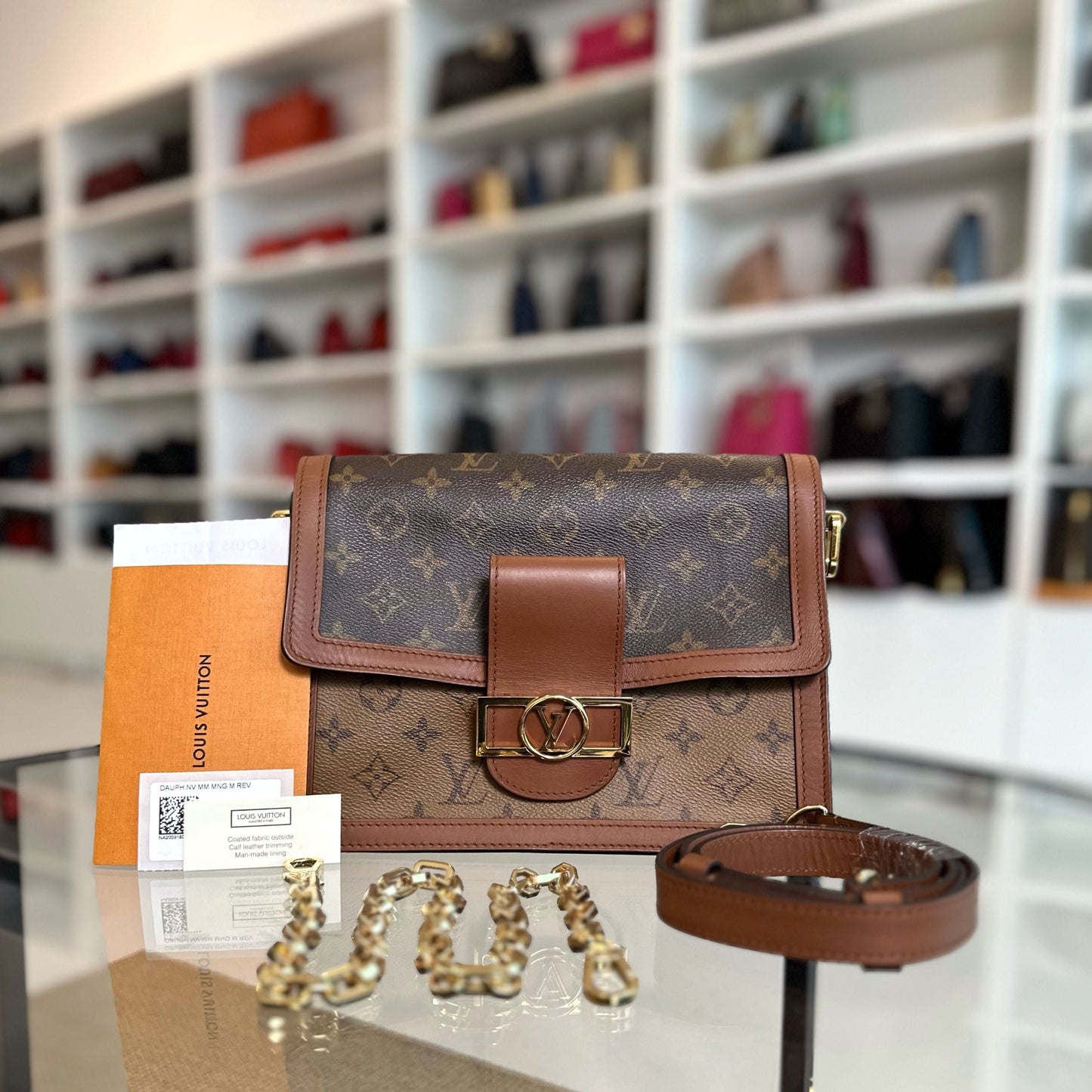 Kovancy Sac bandoulière Dauphine MM Monogram