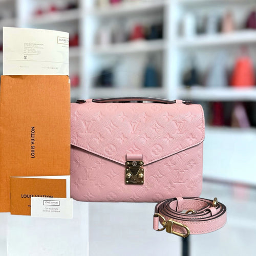 Kovancy Pochette Metis Monogram Blush Empreinte Rose GHW