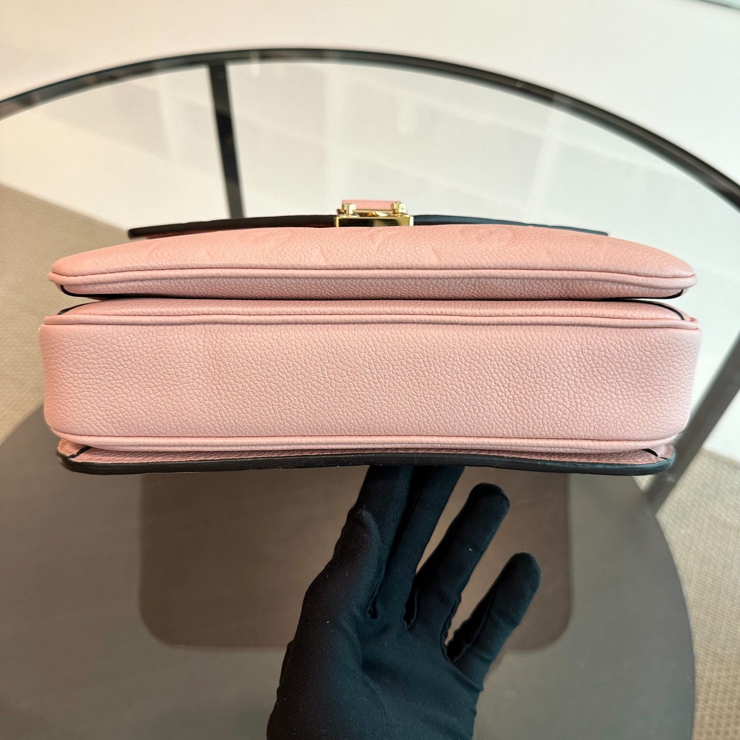 Kovancy Pochette Metis Monogram Blush Empreinte Rose GHW