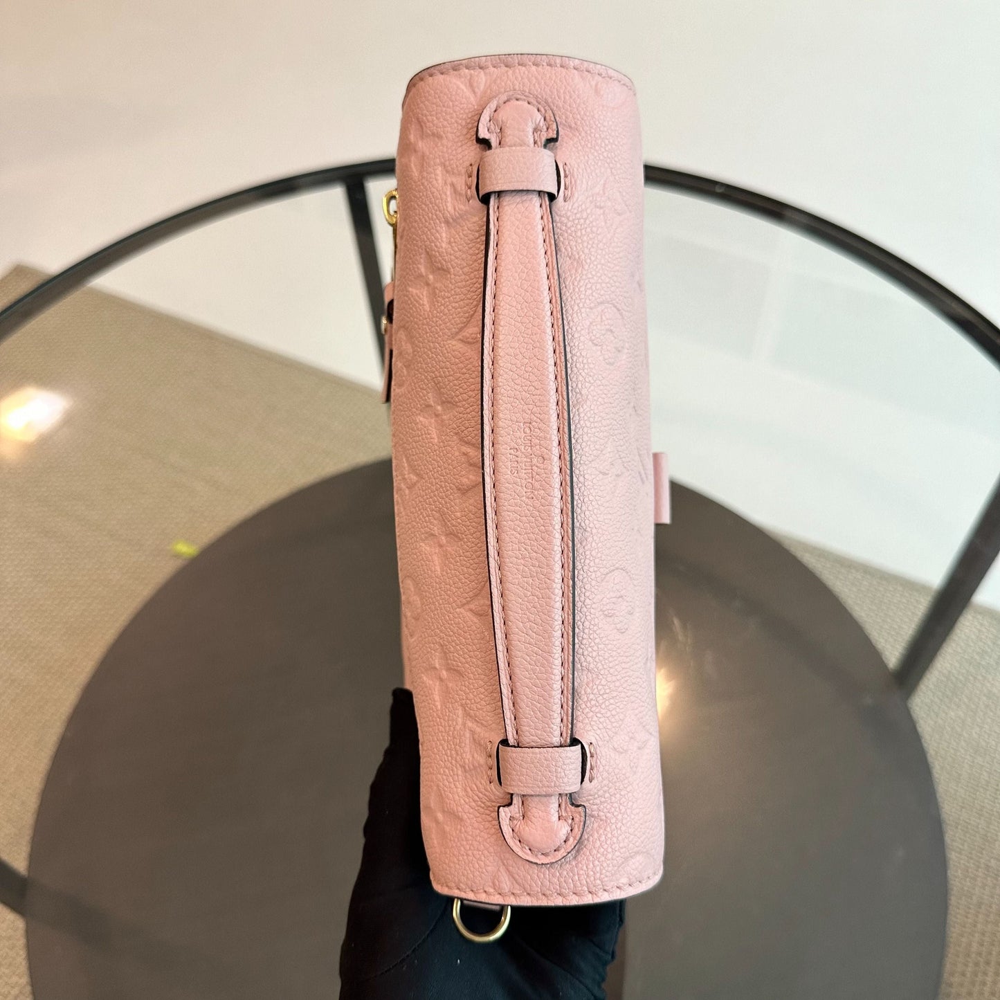 Kovancy Pochette Metis Monogram Blush Empreinte Rose GHW