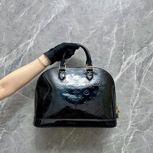 Kovancy Alma Vernis Cuir Verni Noir GHW